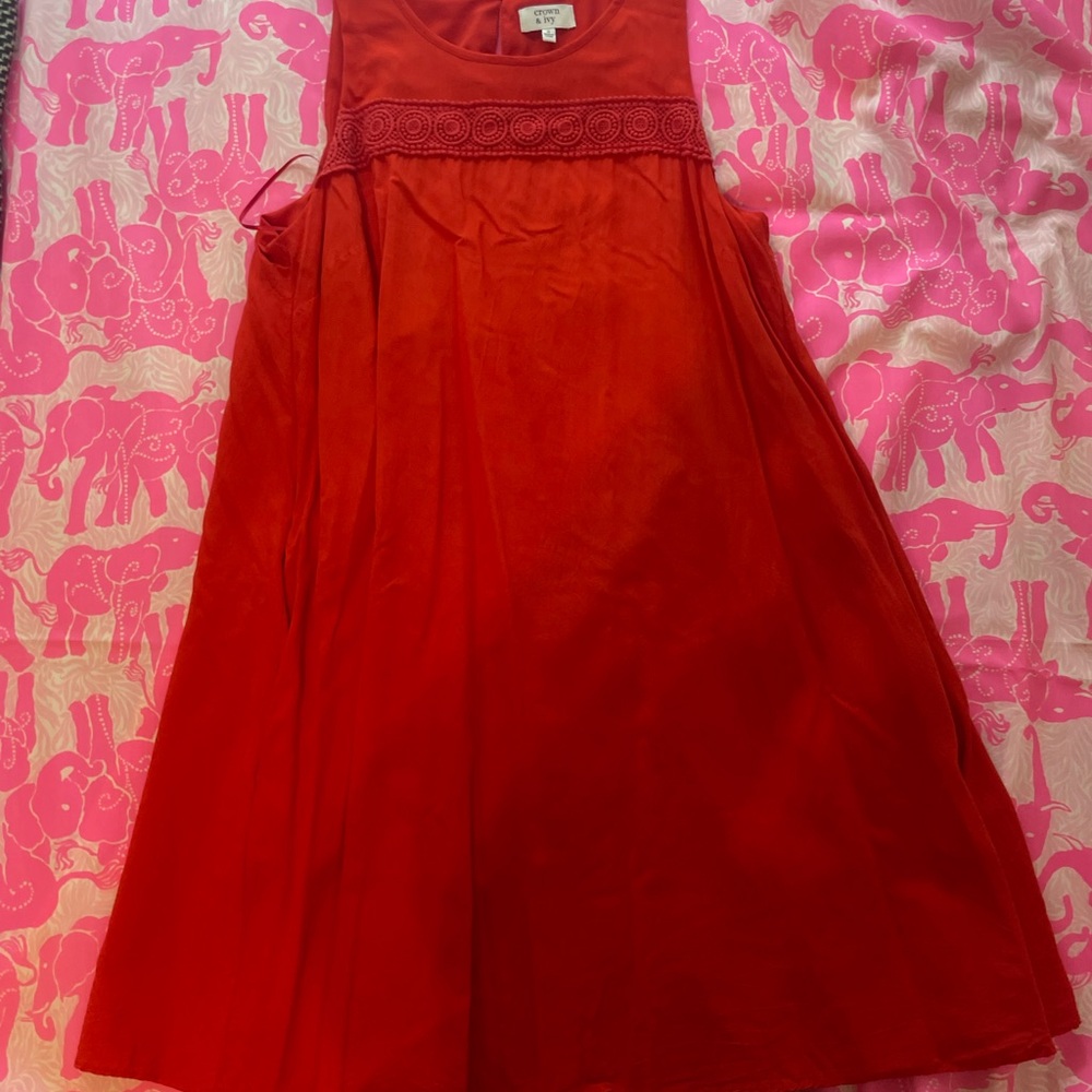 Red Sleeveless Dress